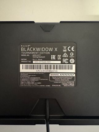 Teclado Mecánico Razer Blackwidow X Inglés-Ruso