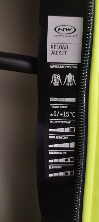 Chaqueta Ciclismo Northwave Neón y Negro