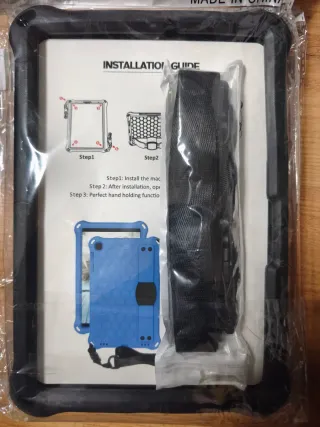 Funda protectora tablet negra con soporte