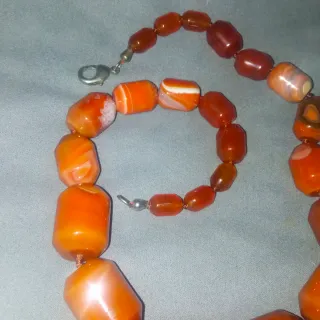 ‼️Rara.Collana vintage Agata di Fuoco