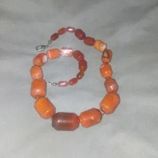 ‼️Rara.Collana vintage Agata di Fuoco
