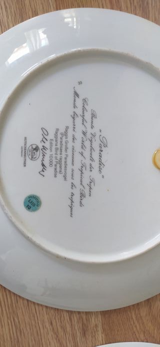 Plato Decorativo Porcelana Hutschenreuther Ave