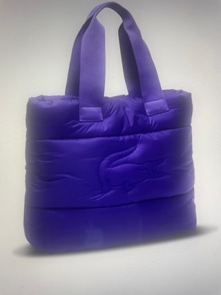 Bolso Tote Morado Lacoste