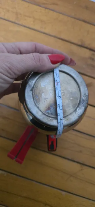 Caffettiera 5 tazze rossa e argento