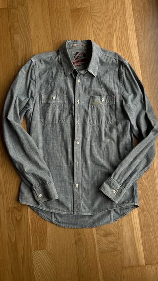 Camisa de rayas azul manga larga “Pepe Jeans”