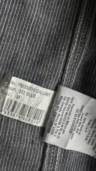 Camisa de rayas azul manga larga “Pepe Jeans”