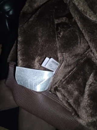 Chaqueta Zara Ante Piel Marrón Talla S