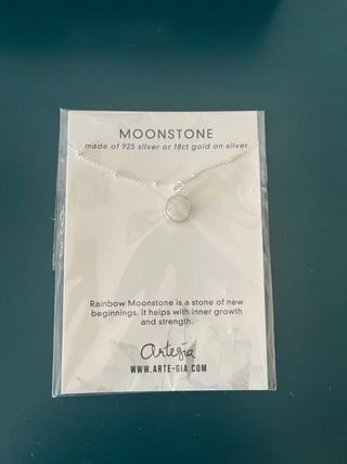 Pendientes y collar piedra lunar New Beginning
