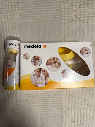Sacaleches Medela + 3 Biberones