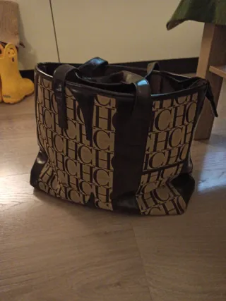 Bolso CH Carolina Herrera Beige y Marrón