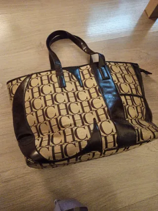 Bolso CH Carolina Herrera Beige y Marrón