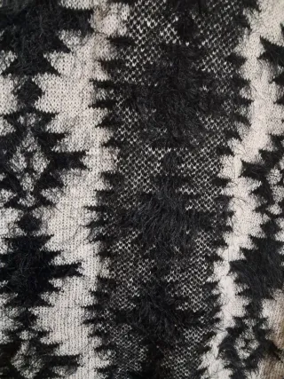 Vestido suave de lana estampado