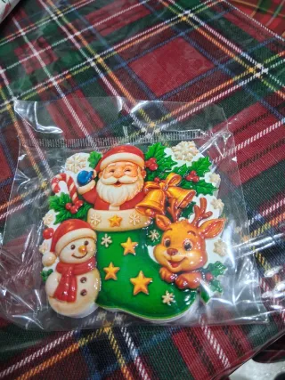 Calamita Natale Babbo Natale Pupazzo Renna