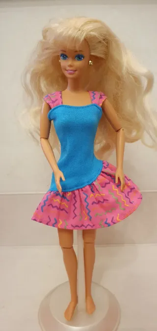 Vestito Barbie blu e rosa collezione anni 90
