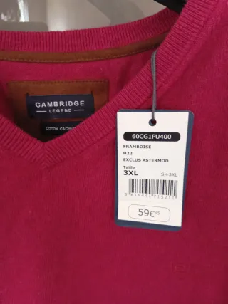 Jersey Cambridge Legend Talla 3XL