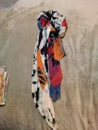 Fular estampado multicolor