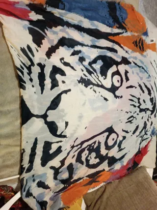 Fular estampado multicolor