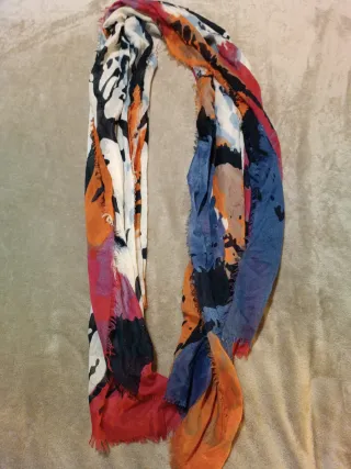 Fular estampado multicolor