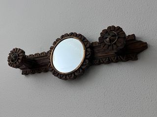 Perchero con espejo, espejo y mesa consola