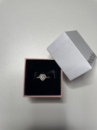 Anillo Pandora Corazón Oro Rosa