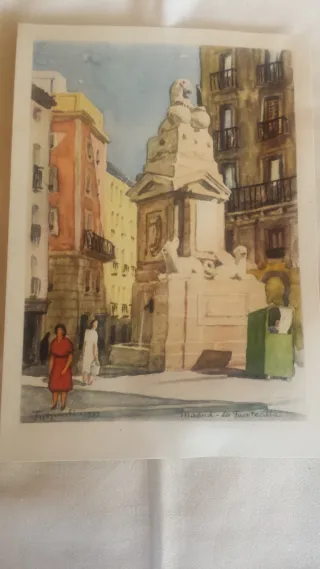 2 quadri litografie antiche a colori