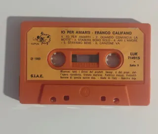Cassetta Franco Califano - Io per amarti...