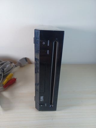 Nintendo Wii Nera Completa di Cavi