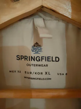 Abrigo acolchado Springfield beige Talla 46