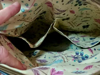 Bolso Mochila Gris y Rosa