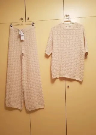 Pantalón Mango beige talla L nuevo