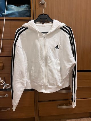 Chaqueta Adidas deportiva mujer blanca