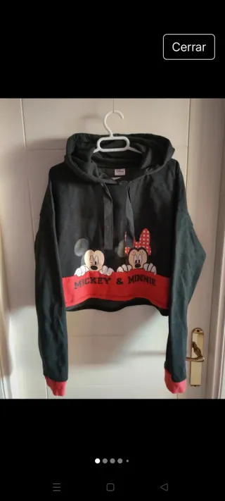 Sudadera Mickey & Minnie Gris oscuro y Roja