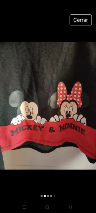 Sudadera Mickey & Minnie Gris oscuro y Roja
