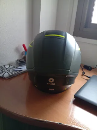 Casco Shiro SH870 Gris y Amarillo