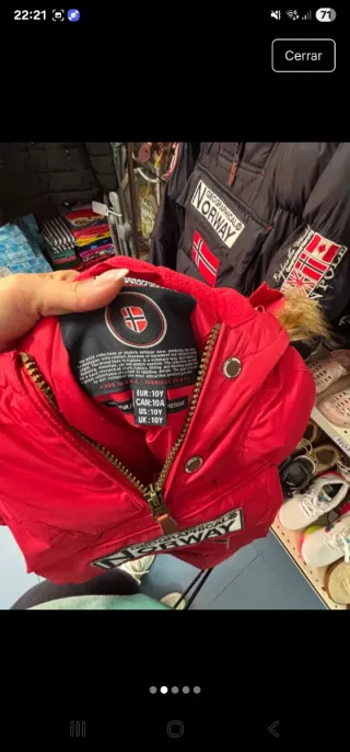 Chaqueta Geographical Norway Roja