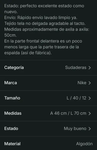 Sudadera Nike Mujer Negra con Capucha