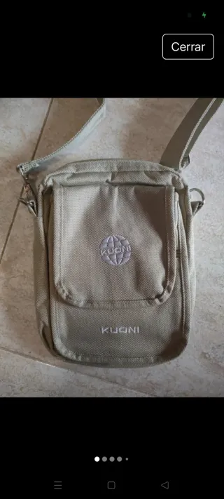 Bolso bandolera Kuoni beige