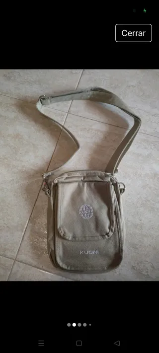 Bolso bandolera Kuoni beige