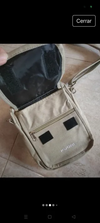 Bolso bandolera Kuoni beige