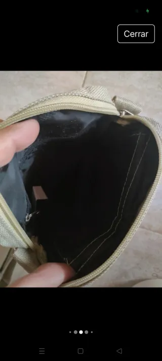 Bolso bandolera Kuoni beige