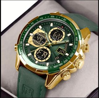 Reloj Naviforce Oro y Verde Hombre