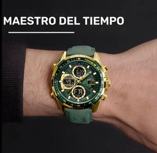 Reloj Naviforce Oro y Verde Hombre