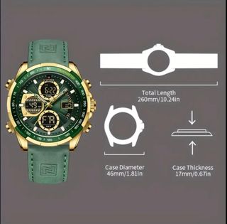 Reloj Naviforce Oro y Verde Hombre