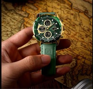 Reloj Naviforce Oro y Verde Hombre