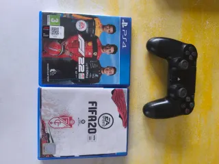 PS4 (PlayStation 4) Negra + Mando + 2 Juegos