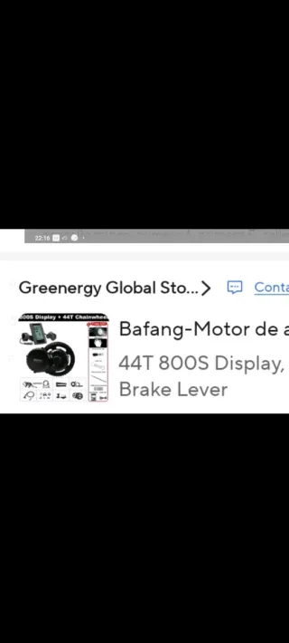 Motor Bafang 44T 800S Display