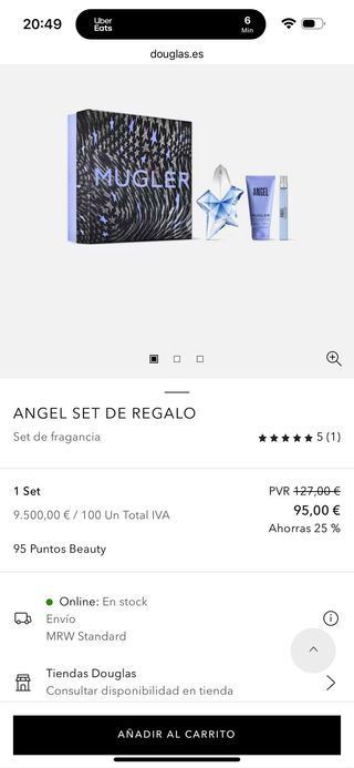 Perfume Mugler Negro y Plateado