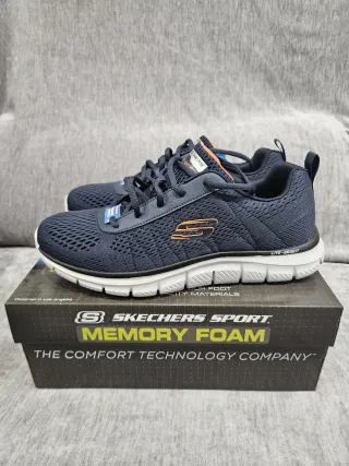 Zapatillas Skechers Deportivas Hombre Azul/Naranja