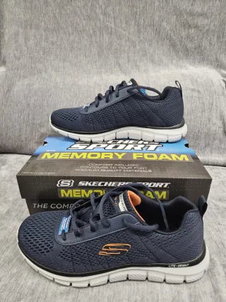 Zapatillas Skechers Deportivas Hombre Azul/Naranja