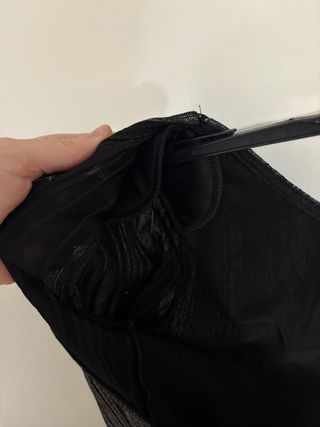 Body fiesta metalizado negro y dorado